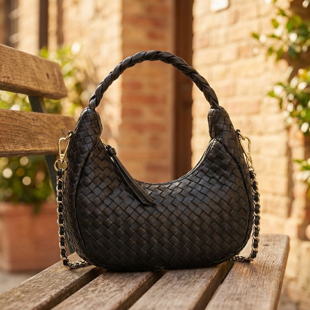 Woven Leather Hobo Bag product 2