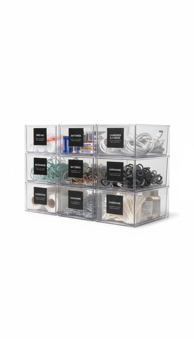 Clear Stackable Sustainable Sanctuary Storage home organization & storage