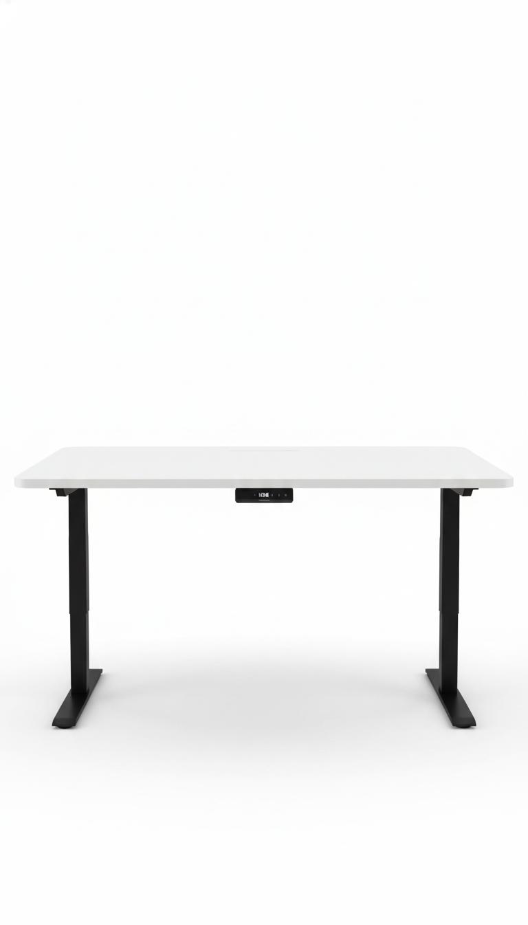 White Top Motorized Tech-Integrated Desk